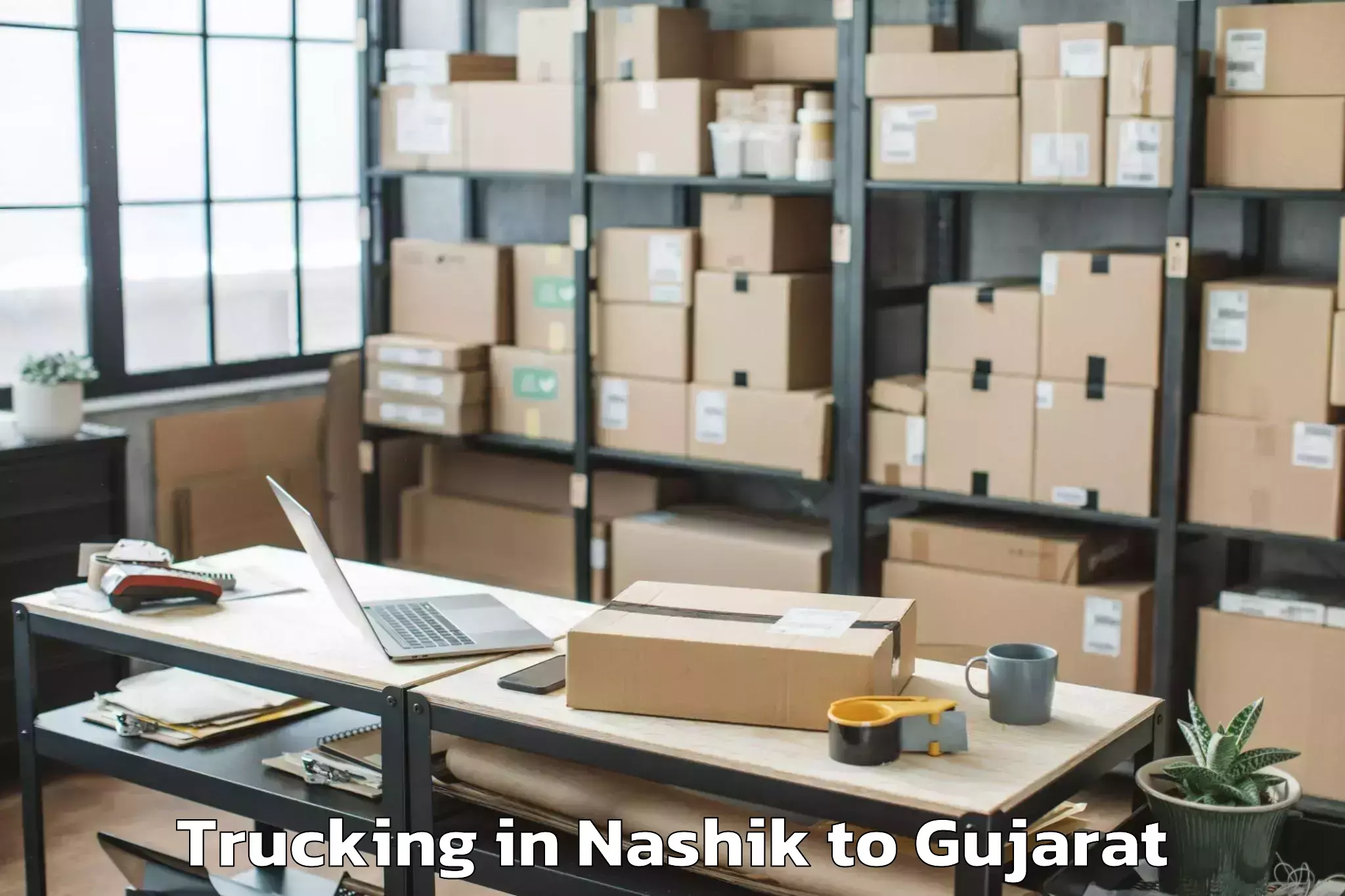 Affordable Nashik to Gadhada Trucking